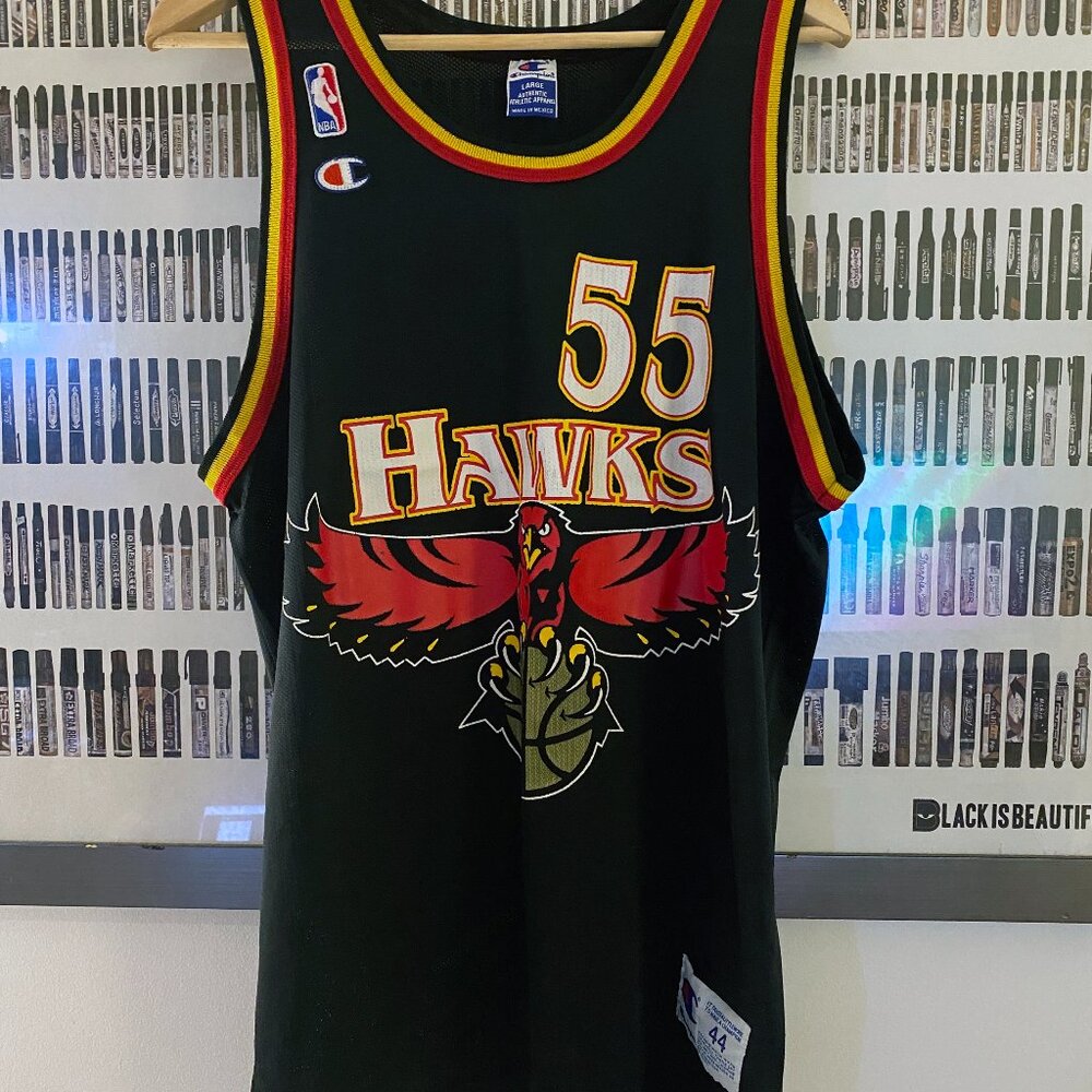 Champion - Atlanta Hawks Dikembe Mutombo vintage jersey (1997) 44 L